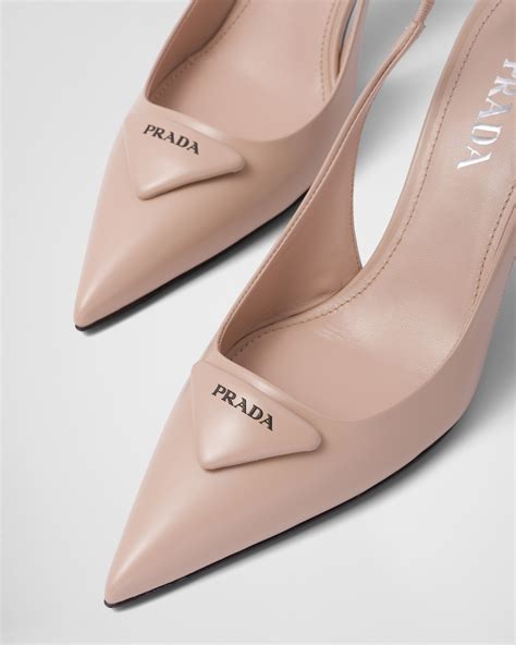 prada brushed leather slingback sandals|Prada slingback shoes 2020.